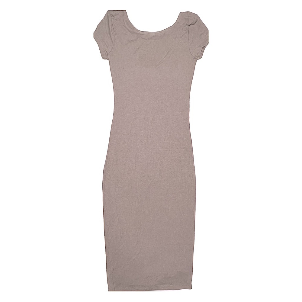 Wet Seal Taupe Low Back Bodycon Dress